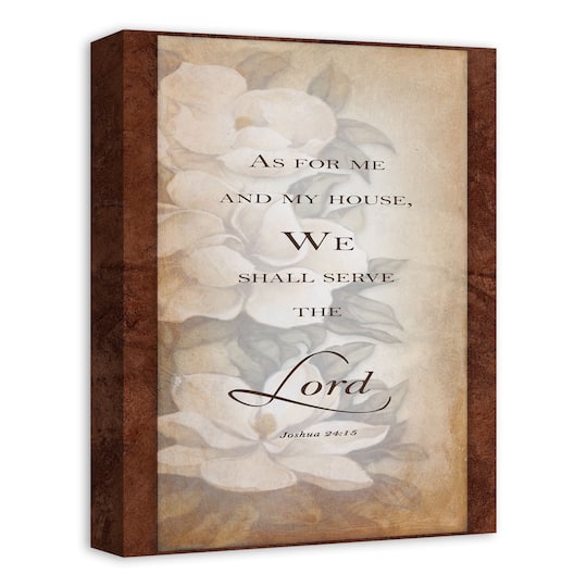 Serve The Lord 12" x 16" Canvas Wall Art